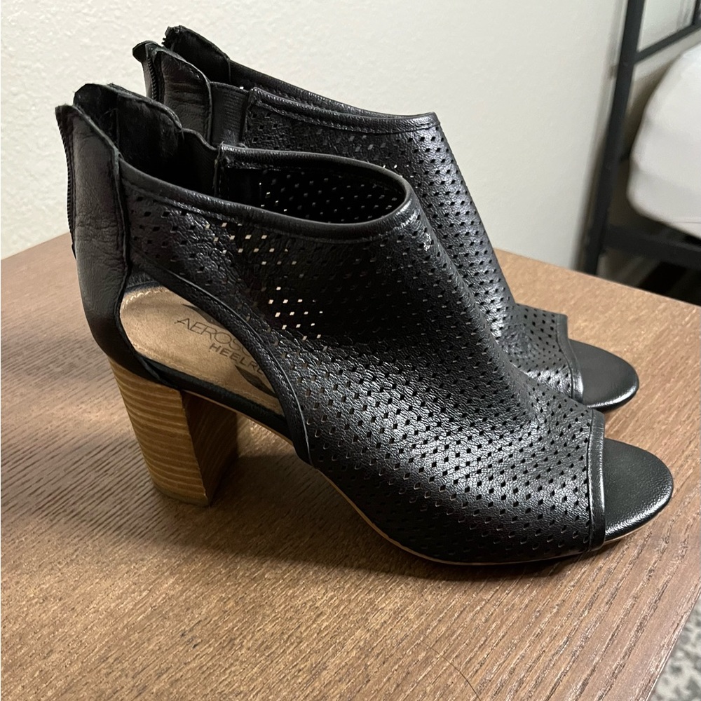 Aerosoles open toe bootie